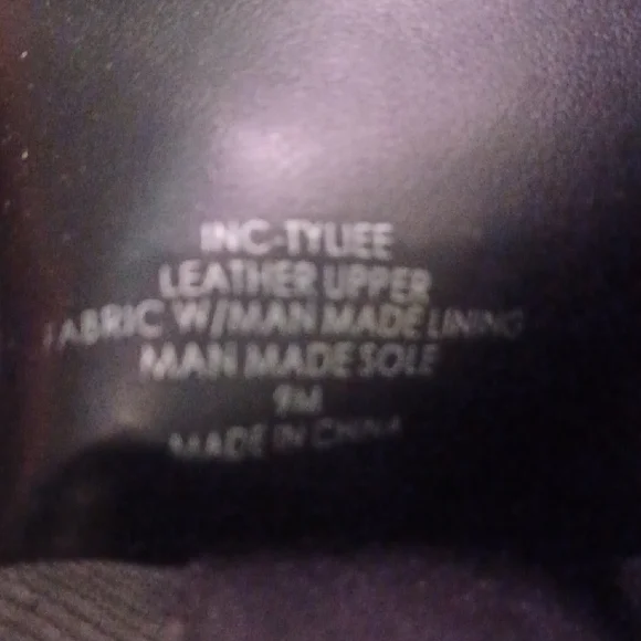 INC "TYLIEE" Black REAL Leather Over The Knee Boots sz.9 - Picture 2 of 6